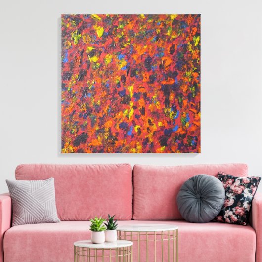 Herfst Abstract Acryl Moderne Kunst Canvas Print (Insitu (Woonkamer))