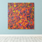 Herfst Abstract Acryl Moderne Kunst Canvas Print (Insitu (Houten vloer))