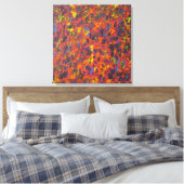 Herfst Abstract Acryl Moderne Kunst Canvas Print (Insitu (Slaapkamer))