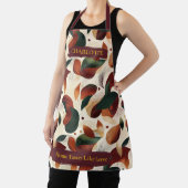 Herfst Abstract blad Schort met aangepaste naam (Insitu)