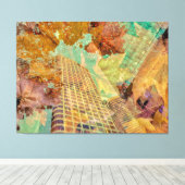 Herfst Abstract Canvas Afdruk (Insitu (Houten vloer))