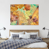 Herfst Abstract Canvas Afdruk (Insitu (Slaapkamer))