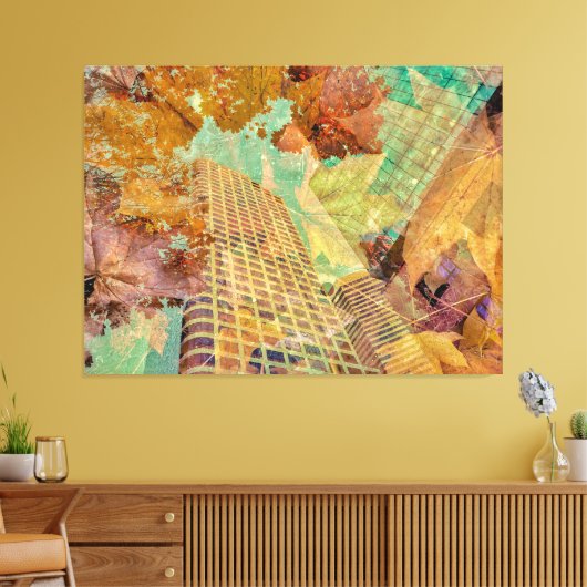 Herfst Abstract Canvas Afdruk (Insitu (Woonkamer))