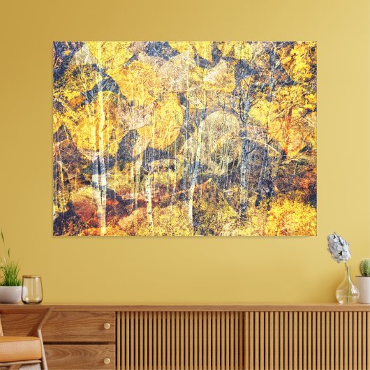 Herfst Abstract Canvas Afdruk (Insitu (Woonkamer))