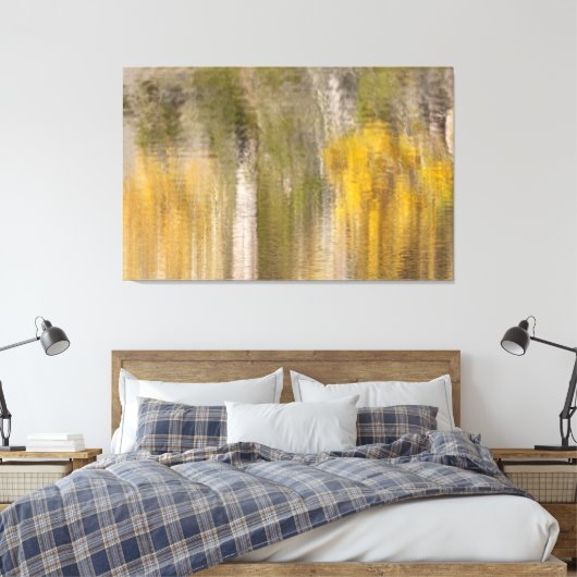 Herfst Abstract Canvas Afdruk (Insitu (Slaapkamer))