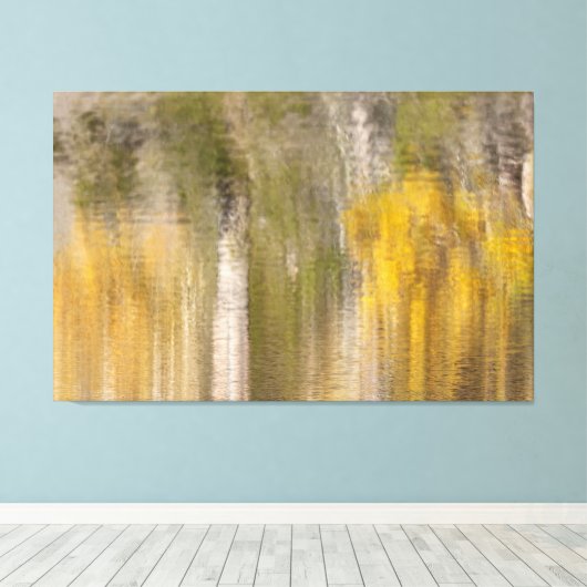 Herfst Abstract Canvas Afdruk (Insitu (Houten vloer))