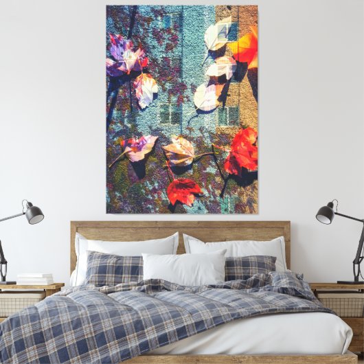 Herfst Abstract Canvas Afdruk (Insitu (Slaapkamer))