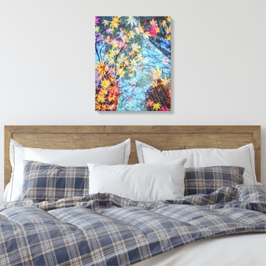 Herfst Abstract Canvas Afdruk (Insitu (Slaapkamer))