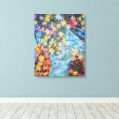 Herfst Abstract Canvas Afdruk (Insitu (Houten vloer))