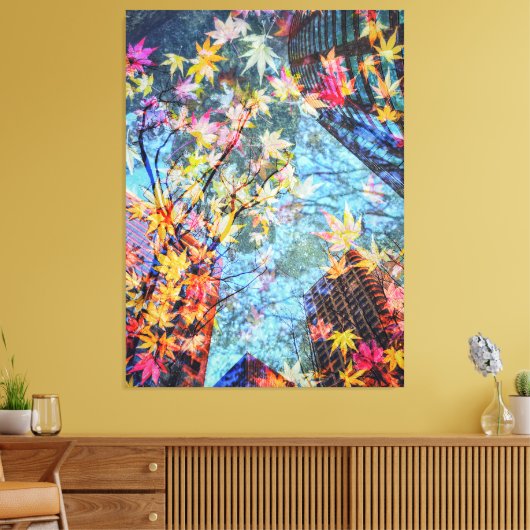 Herfst Abstract Canvas Afdruk (Insitu (Woonkamer))