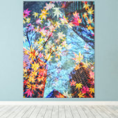 Herfst Abstract Canvas Afdruk (Insitu (Houten vloer))