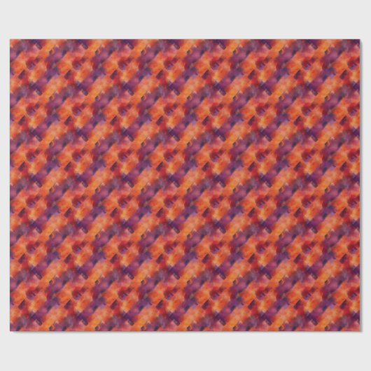 Herfst Abstract kleurrijk ontwerp Cadeaupapier (Vlak)