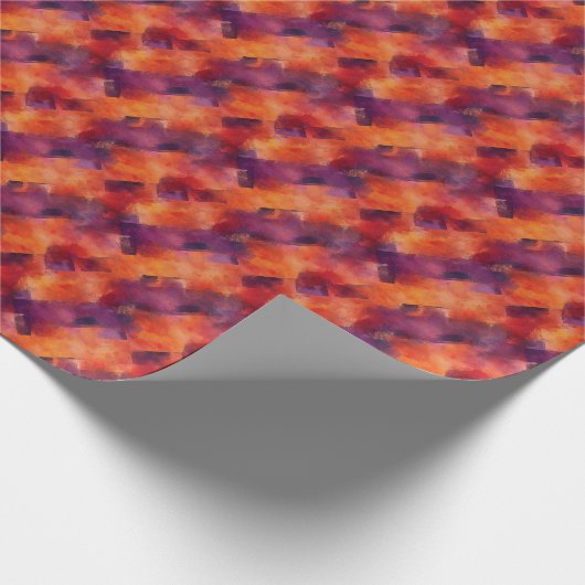 Herfst Abstract kleurrijk ontwerp Cadeaupapier (Hoek)