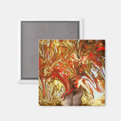 Herfst abstract magneet (Voorkant / Achterkant)
