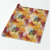 Herfst Abstract Schilderen  Cadeaupapier (Uitgerold)