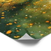 Herfst Abstracte Aquarel Kunst Poster (Hoek)
