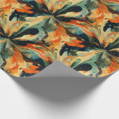Herfst Abstracte Olieverf Cadeaupapier (Hoek)