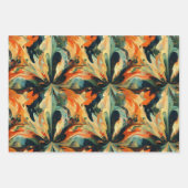 Herfst Abstracte Olieverf  Inpakpapier Vel (Voorkant)