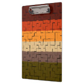Herfst Abstracte strepen Klembord (Links)