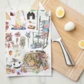 Herfst Abundance | Aanvullende illustraties van de Theedoek (Quarter Fold)