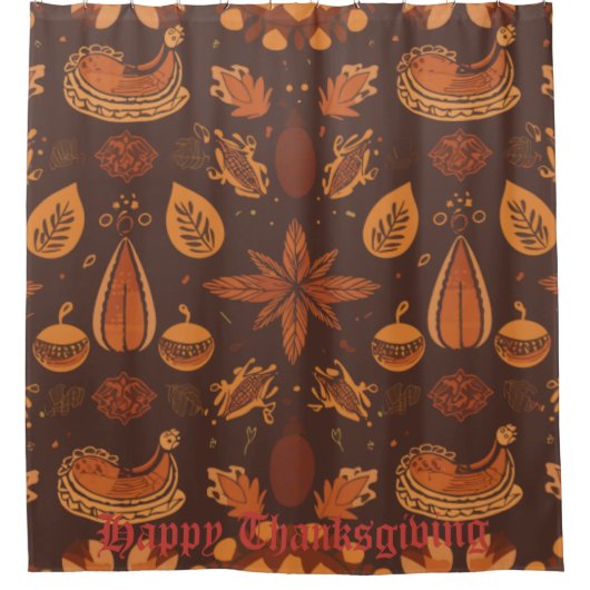 Herfst Abundance Douchegordijn (Voorkant)