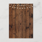 Herfst Accommodatie Krans Trouwkaarten Details Informatiekaartje (Achterkant)