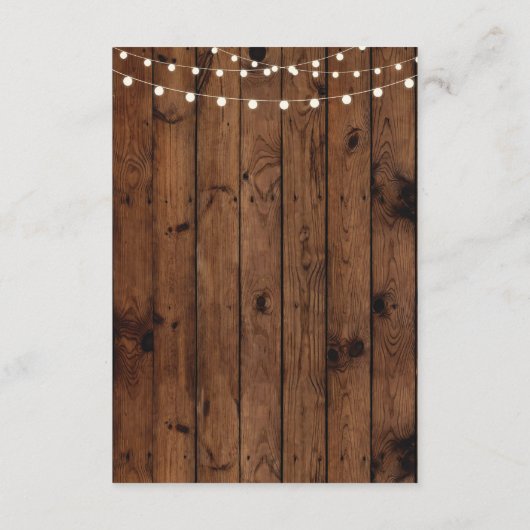 Herfst Accommodatie Krans Trouwkaarten Details Informatiekaartje (Achterkant)