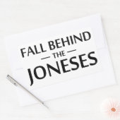 Herfst achter de jongens rechthoekige sticker (Envelop)