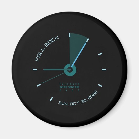 Herfst achter de zomertijd magneet (Voorkant)