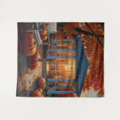 Herfst achtertuin wandkleed (Voorkant (horizontaal))