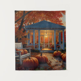 Herfst Achtertuin Wandkleed