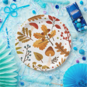 Herfst Acorn en Paddestoel Papier Bord (Feest)