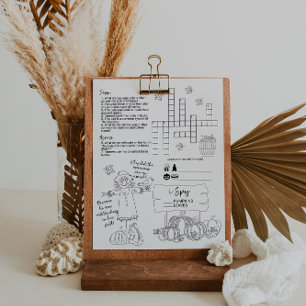 Herfst Activiteit Werkblad voor Kinderen Flyer