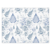 Herfst Adem Luxe Blauwe Bloem Naadloos Patroon Tafelkleed (Voorkant (Horizontaal))