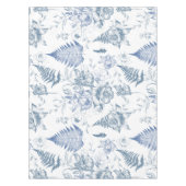 Herfst Adem Luxe Blauwe Bloem Naadloos Patroon Tafelkleed (Voorkant)