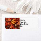 herfst adres retourlabel etiket (Insitu)