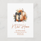 Herfst Adreswijziging Nieuw Seizoen Nieuw Huis Briefkaart (Voorkant)