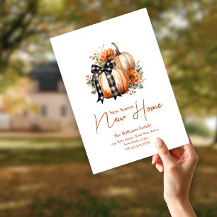 Herfst Adreswijziging Nieuw Seizoen Nieuw Thuis Briefkaart