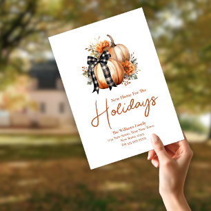 Herfst Adreswijziging Nieuwe Thuis voor de Feestda Briefkaart