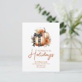 Herfst Adreswijziging Nieuwe Thuis voor de Feestda Briefkaart (Staand voorkant)