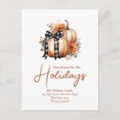 Herfst Adreswijziging Nieuwe woning voor de Feestd Briefkaart (Voorkant)