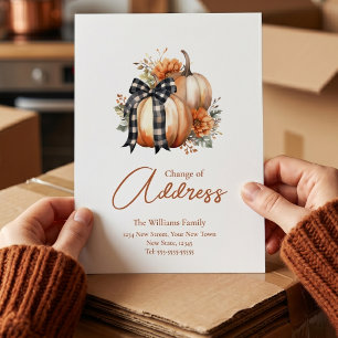 Herfst Adreswijziging    Verhuisbericht Briefkaart