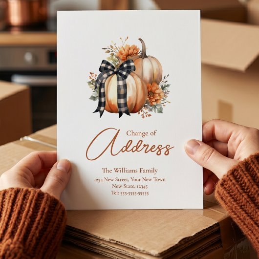 Herfst Adreswijziging | Verhuisbericht Briefkaart