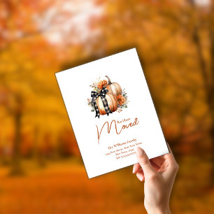 Herfst Adreswijziging    Verhuisbericht Briefkaart