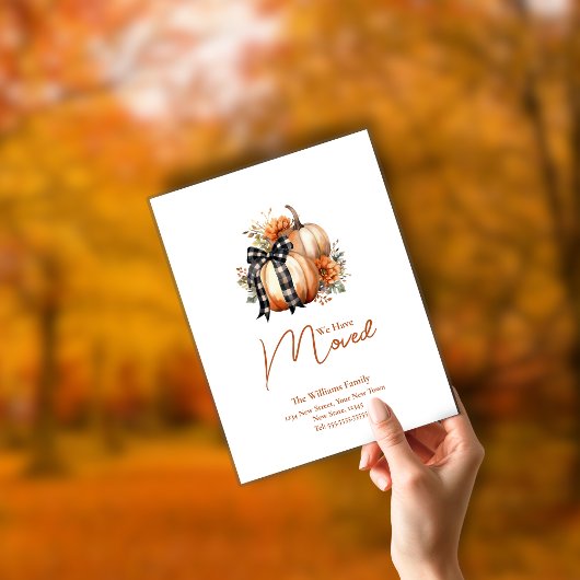 Herfst Adreswijziging | Verhuisbericht Briefkaart