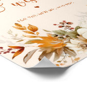 Herfst advies en wensen voor Passen getrouwd Poster (Hoek)