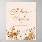 Herfst advies en wensen voor Passen getrouwd Poster (Voorkant)