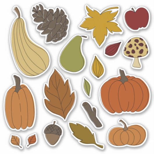 Herfst Afbeelding grafische stickers (Voorkant)