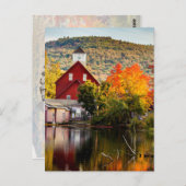 Herfst Afbeelding Grist Mill Ashland New Hampshire Briefkaart (Voorkant / Achterkant)