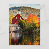 Herfst Afbeelding Grist Mill Ashland New Hampshire Briefkaart (Voorkant)